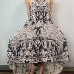 Free People Dress, Cream and Black, Sz Small
